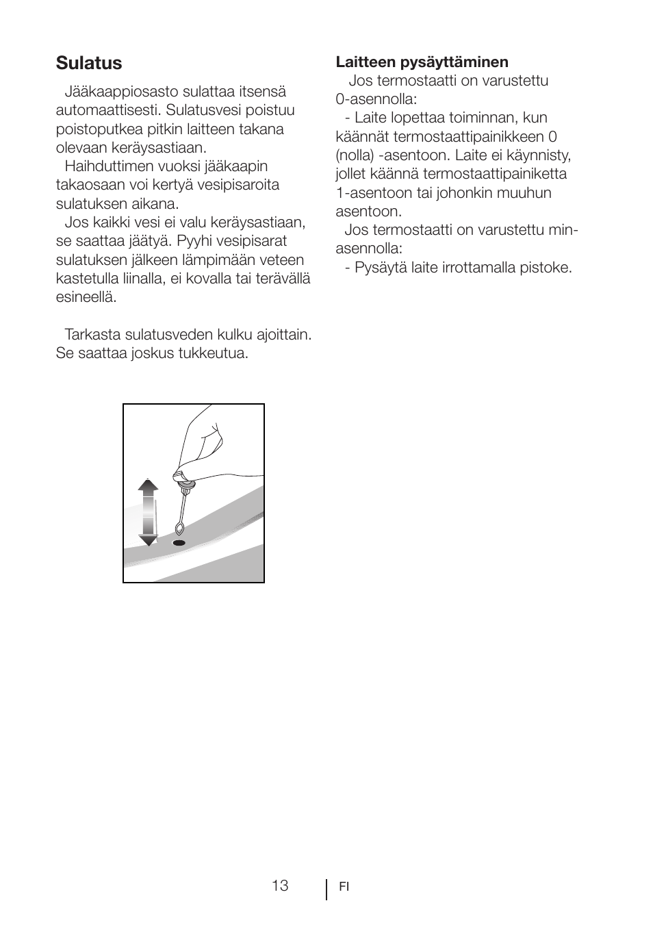 Sulatus | Blomberg SSM 1350 iF A++ User Manual | Page 141 / 165