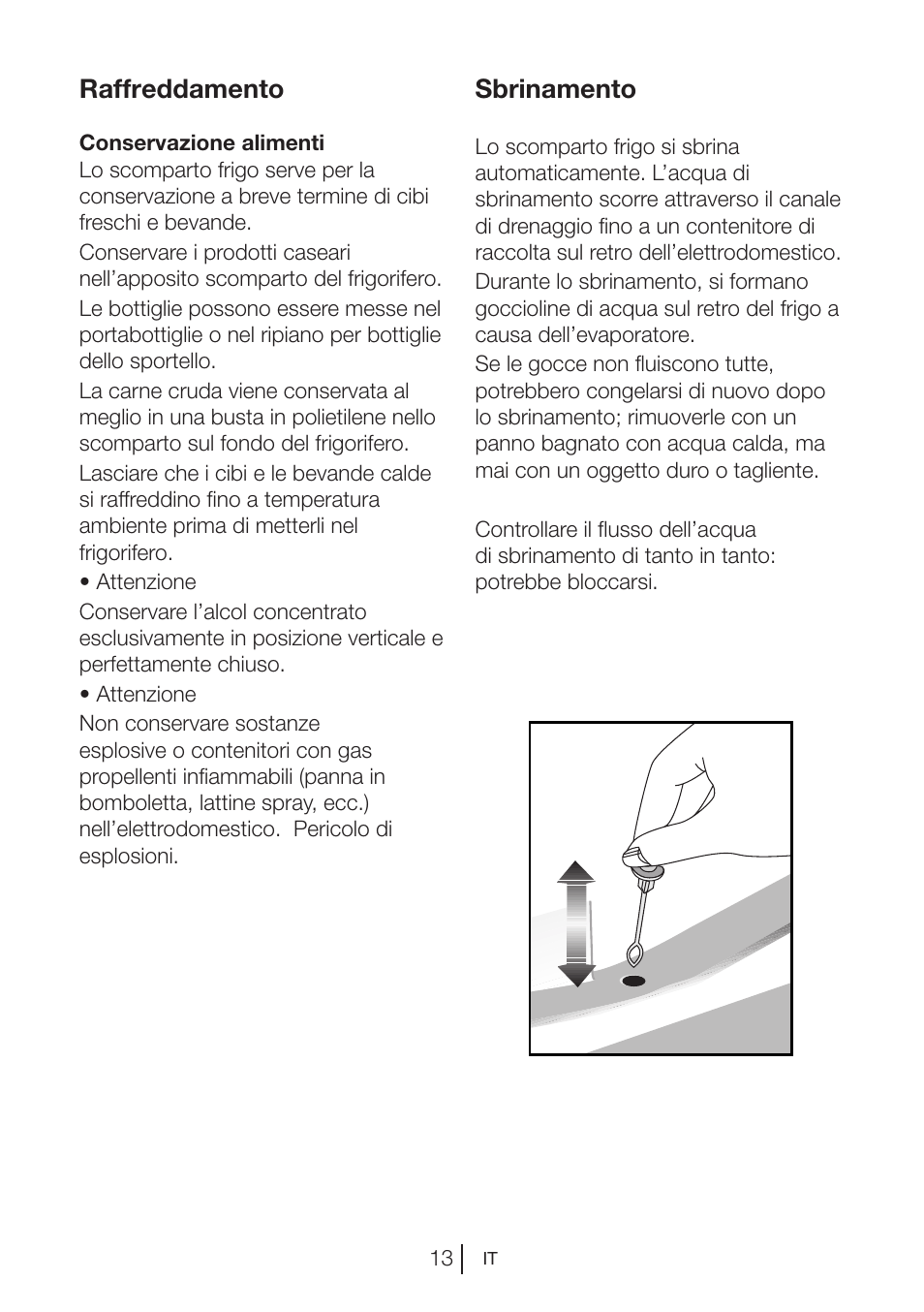 Raffreddamento, Sbrinamento | Blomberg SSM 1350 iF A++ User Manual | Page 85 / 165