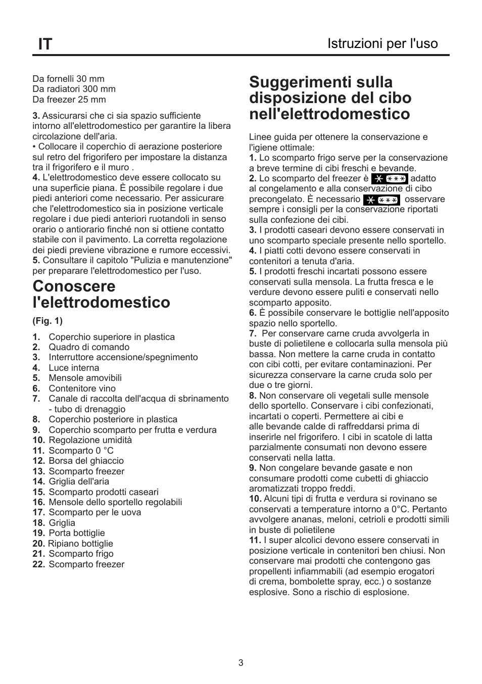 Conoscere l'elettrodomestico, Istruzioni per l'uso | Blomberg KSE 1550 i User Manual | Page 150 / 157