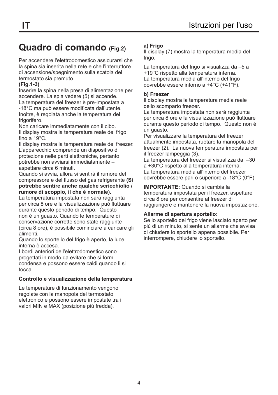 Quadro di comando, Istruzioni per l'uso | Blomberg KSE 1550 i User Manual | Page 151 / 157