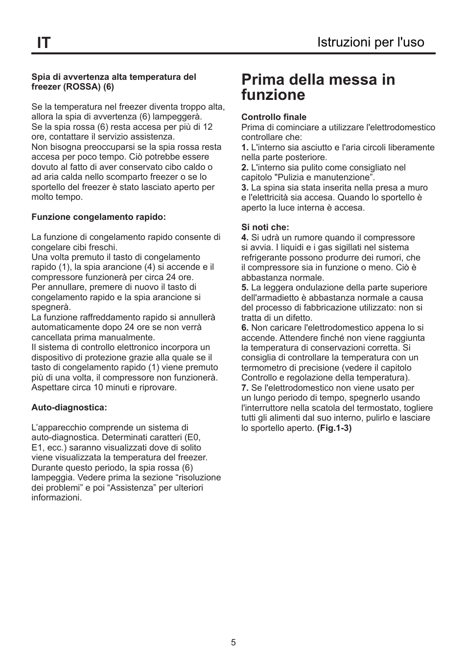 Prima della messa in funzione, Istruzioni per l'uso | Blomberg KSE 1550 i User Manual | Page 152 / 157