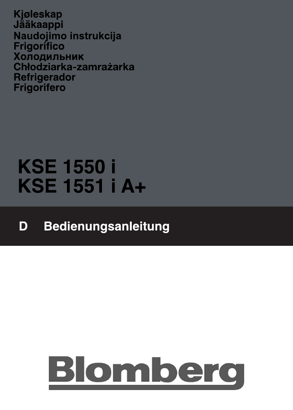 Blomberg KSE 1550 i User Manual | Page 80 / 157