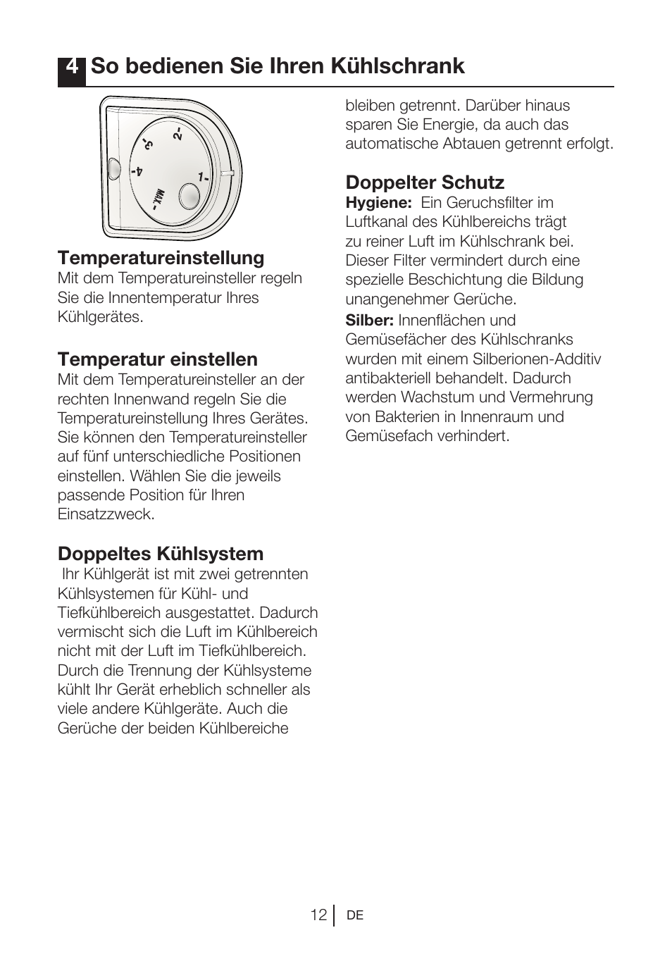 4so bedienen sie ihren kühlschrank | Blomberg DNE 9840 A+ User Manual | Page 31 / 95
