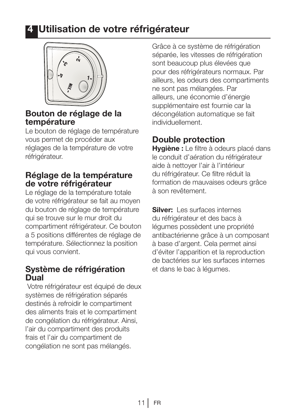 4utilisation de votre réfrigérateur | Blomberg DNE 9840 A+ User Manual | Page 50 / 95