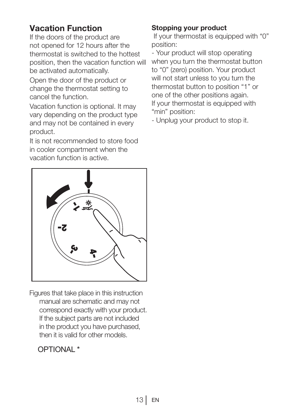 Vacation function | Blomberg DSM 9870 X User Manual | Page 14 / 81