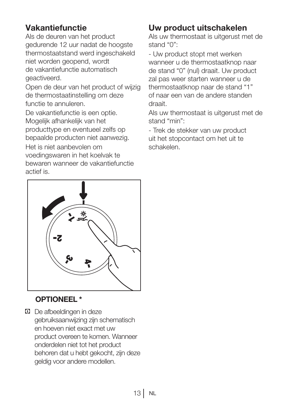 Vakantiefunctie, Uw product uitschakelen | Blomberg DSM 9870 X User Manual | Page 74 / 81