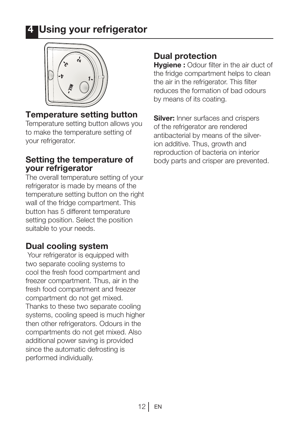 4using your refrigerator | Blomberg DNE 9887 A+ User Manual | Page 13 / 80