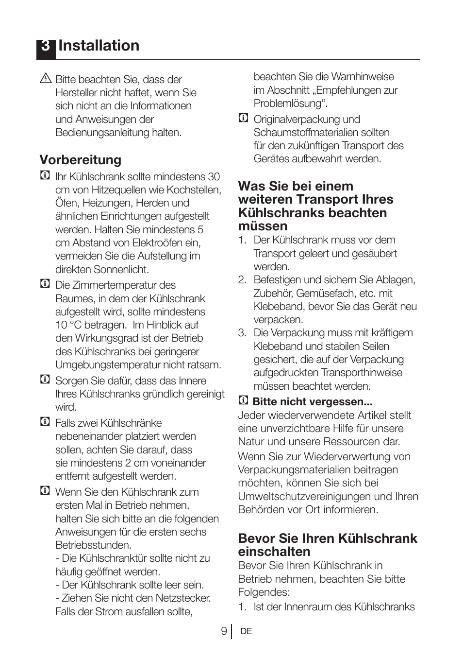 3installation | Blomberg DNE 9887 A+ User Manual | Page 29 / 80