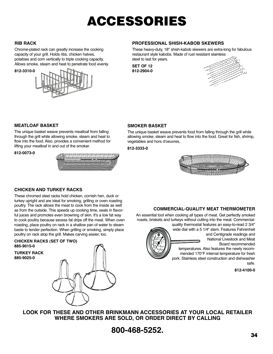 Accessories | Brinkmann 4425 User Manual | Page 35 / 36