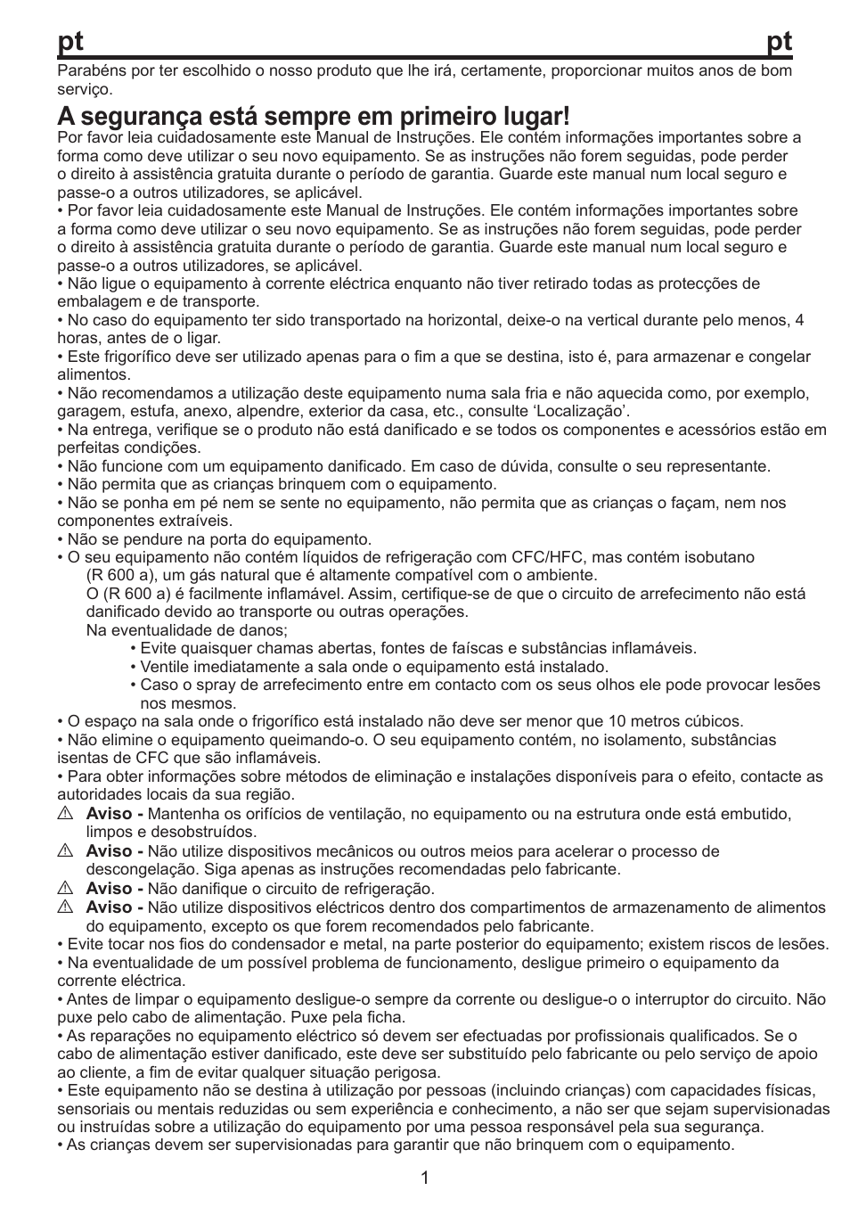 A segurança está sempre em primeiro lugar | Blomberg DSM 9630 X A+++ User Manual | Page 63 / 85