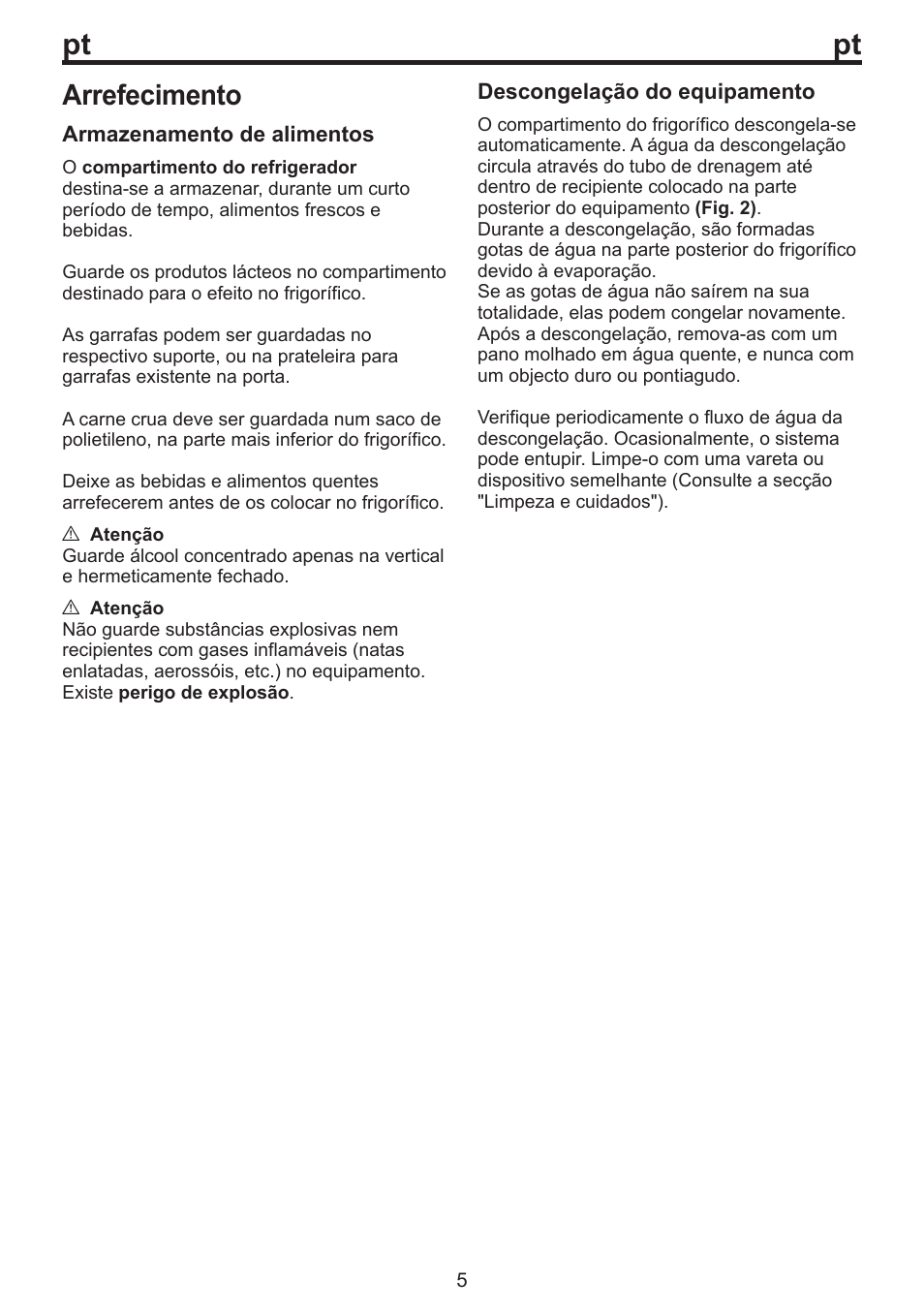 Arrefecimento | Blomberg DSM 9630 X A+++ User Manual | Page 67 / 85