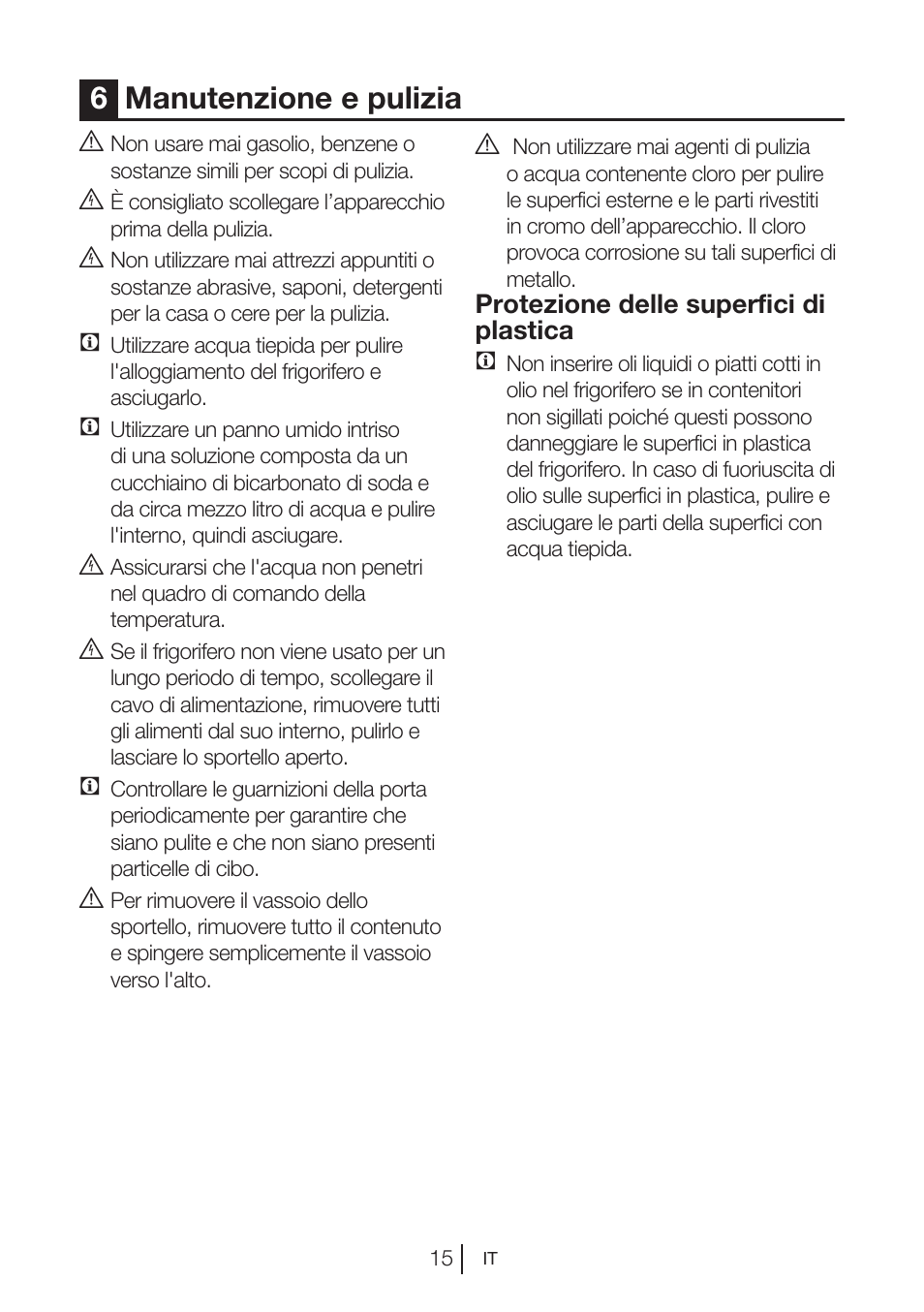 6manutenzione e pulizia | Blomberg DSM 9510 X A+ User Manual | Page 110 / 191