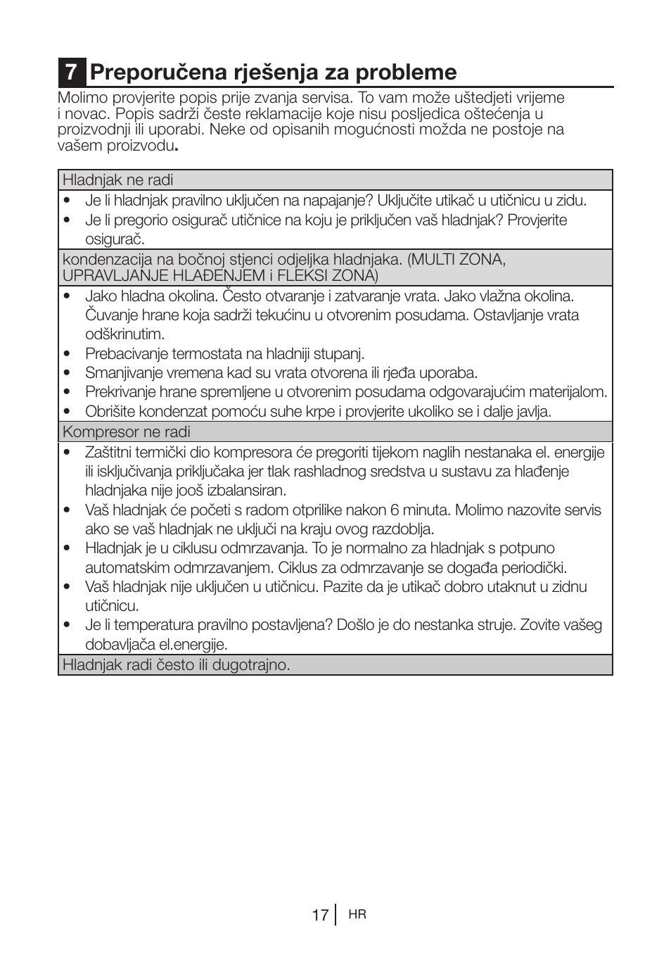 7preporučena rješenja za probleme | Blomberg DSM 9510 X A+ User Manual | Page 170 / 191