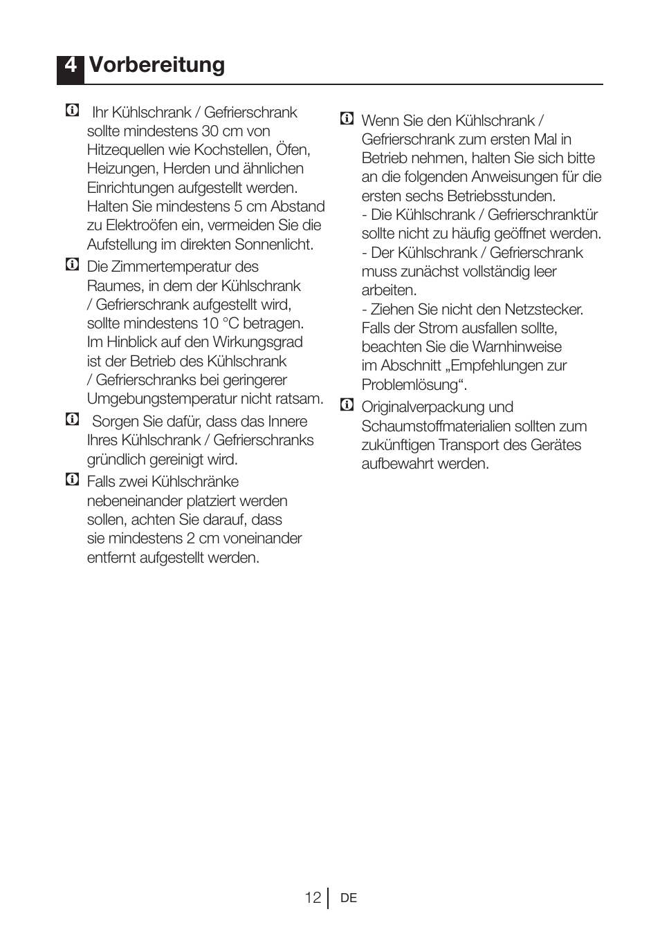 4vorbereitung | Blomberg DSM 9510 X A+ User Manual | Page 32 / 191