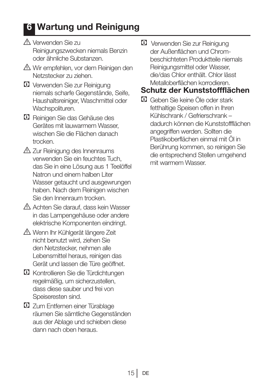 6wartung und reinigung | Blomberg DSM 9510 X A+ User Manual | Page 35 / 191