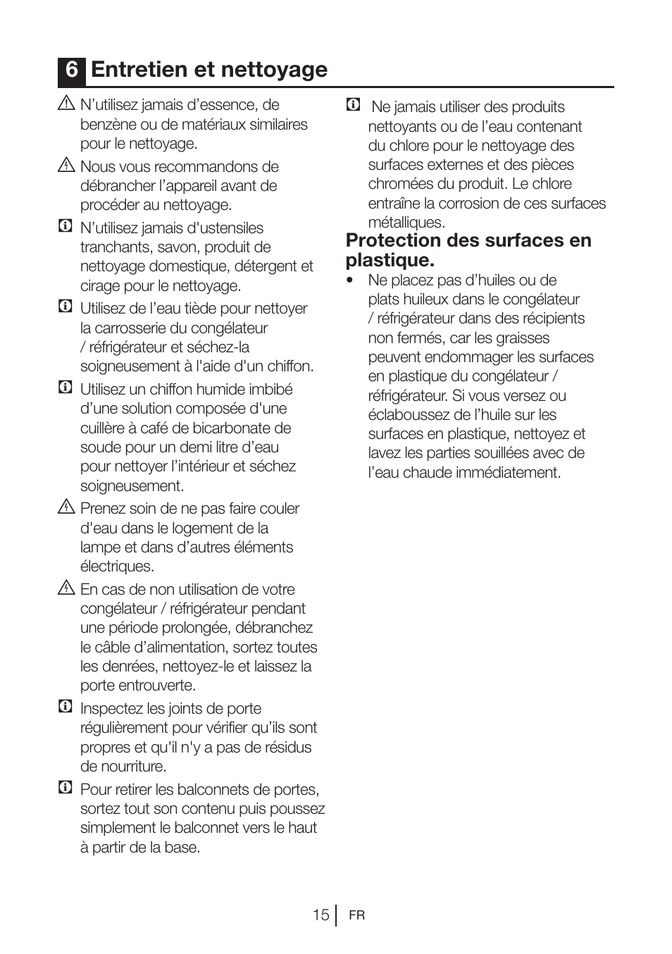 6entretien et nettoyage | Blomberg DSM 9510 X A+ User Manual | Page 54 / 191