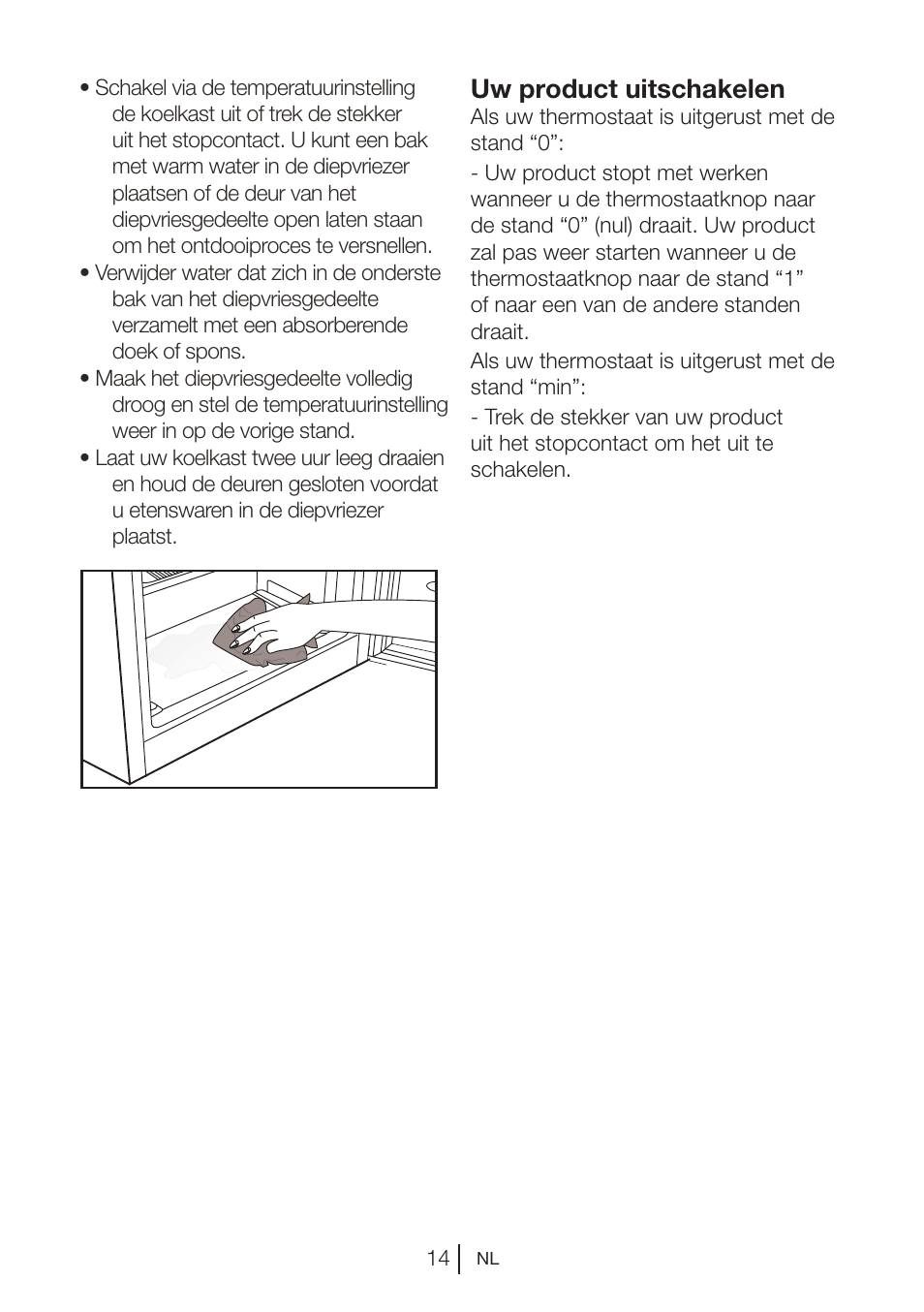 Uw product uitschakelen | Blomberg DSM 9510 X A+ User Manual | Page 72 / 191