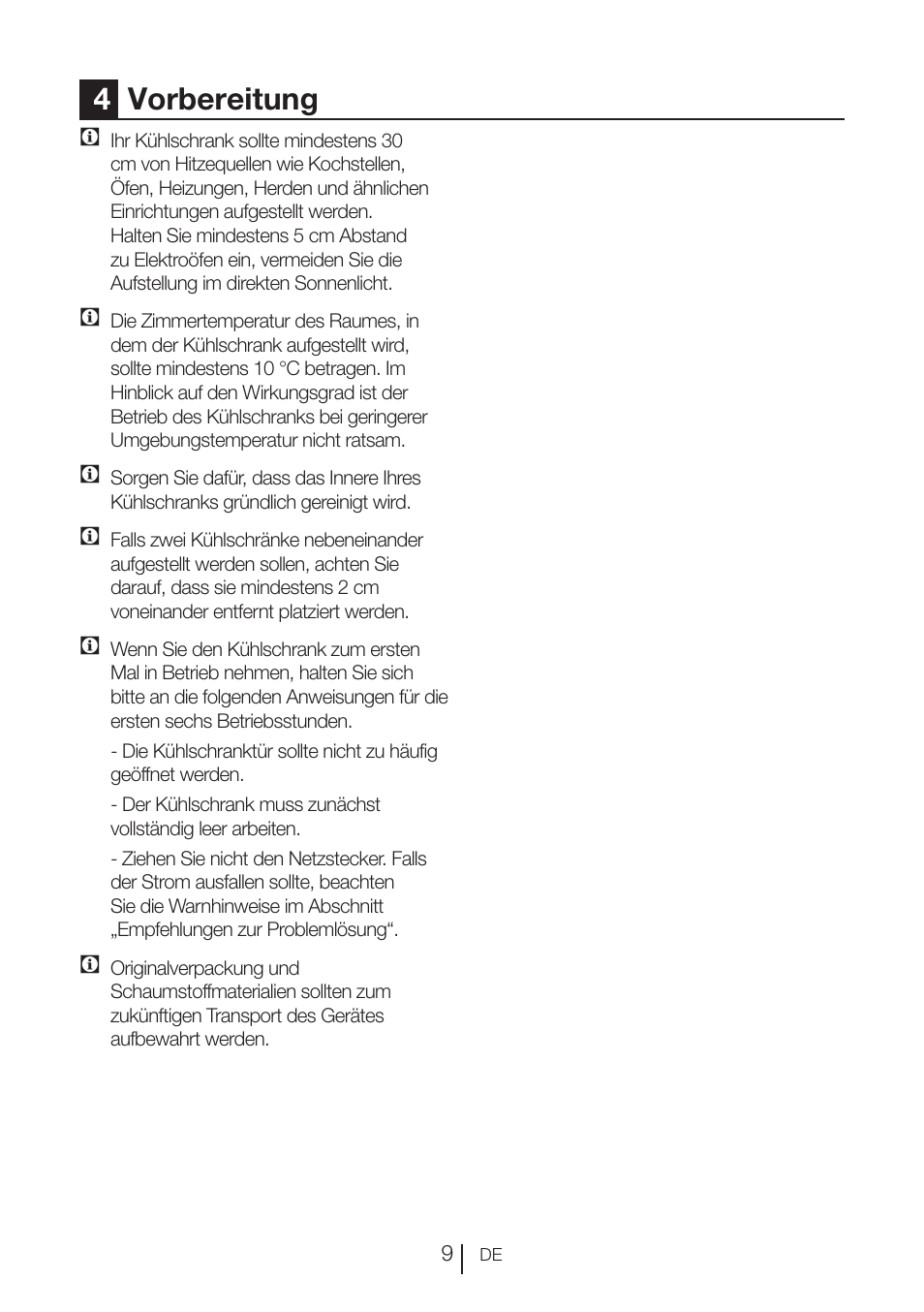 4vorbereitung | Blomberg KNE 9920 P User Manual | Page 35 / 127