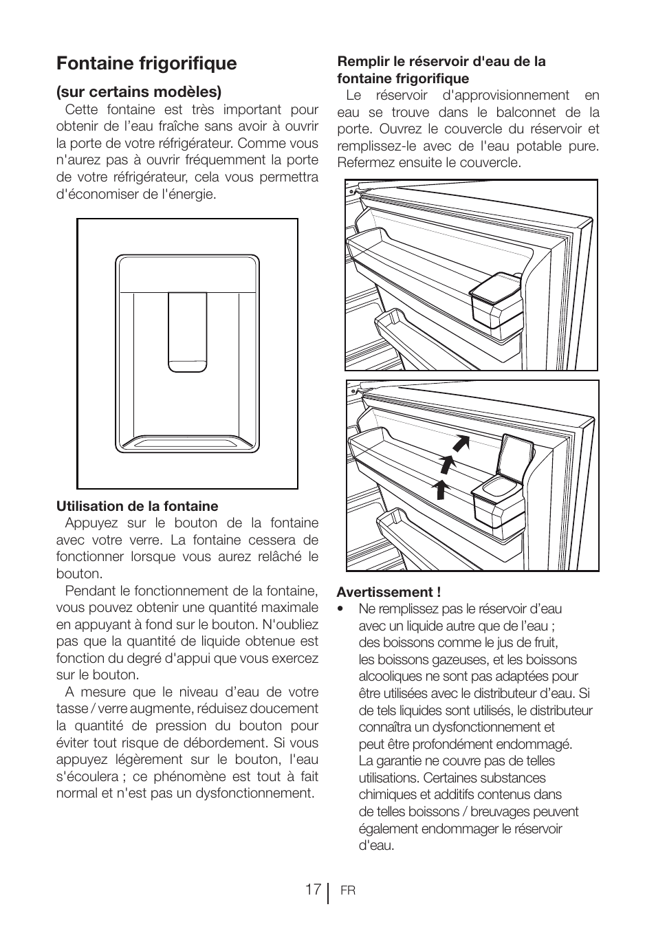 Fontaine frigorifique | Blomberg KNE 9920 P User Manual | Page 68 / 127