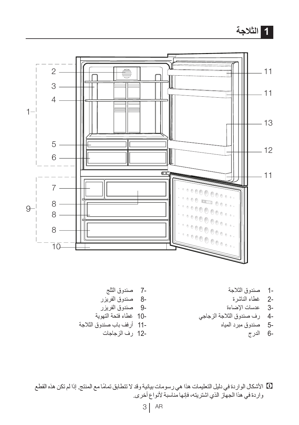 ةجلاثلا 1 | Blomberg KND 9950 X A+ User Manual | Page 188 / 229