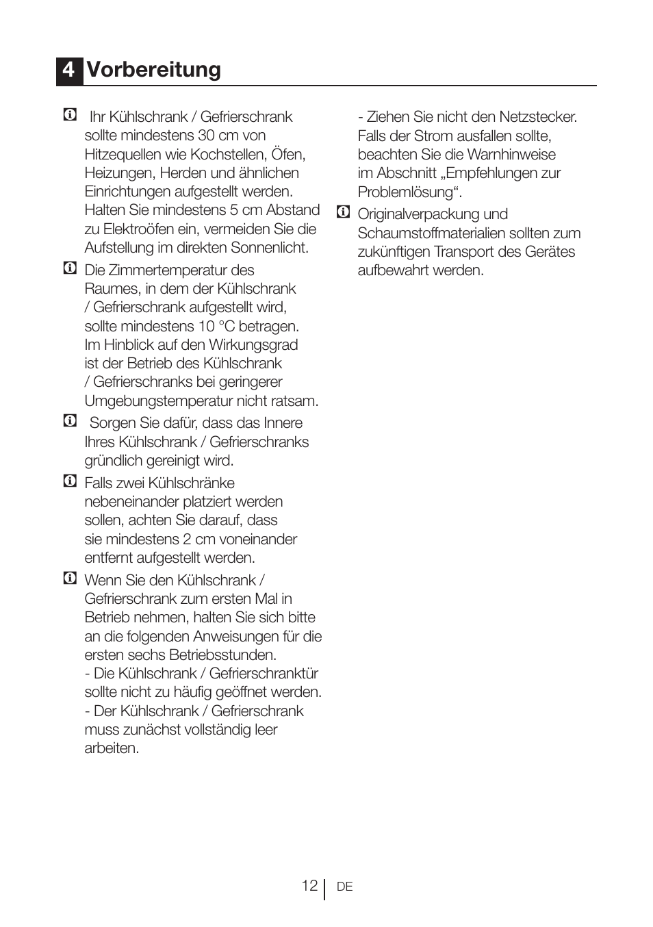 4vorbereitung | Blomberg KND 9950 X A+ User Manual | Page 36 / 229