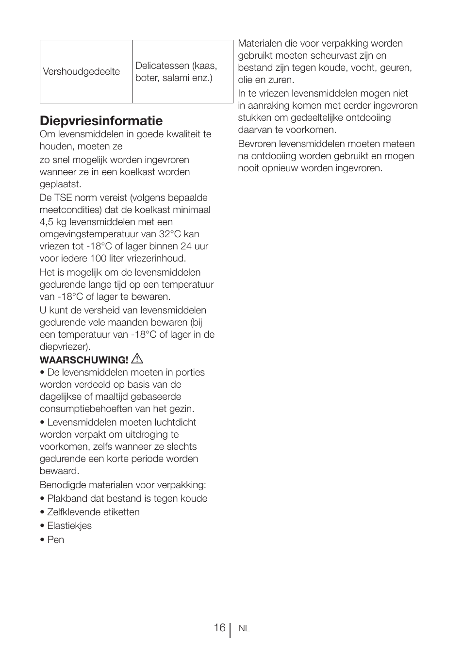 Diepvriesinformatie | Blomberg KND 9950 X A+ User Manual | Page 89 / 229