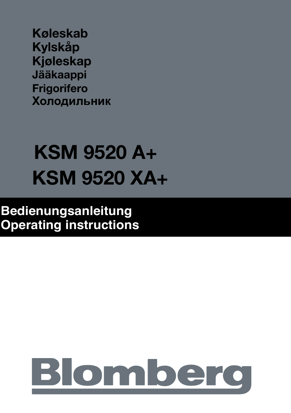 Blomberg KSM 9520 X A+ User Manual | Page 2 / 216