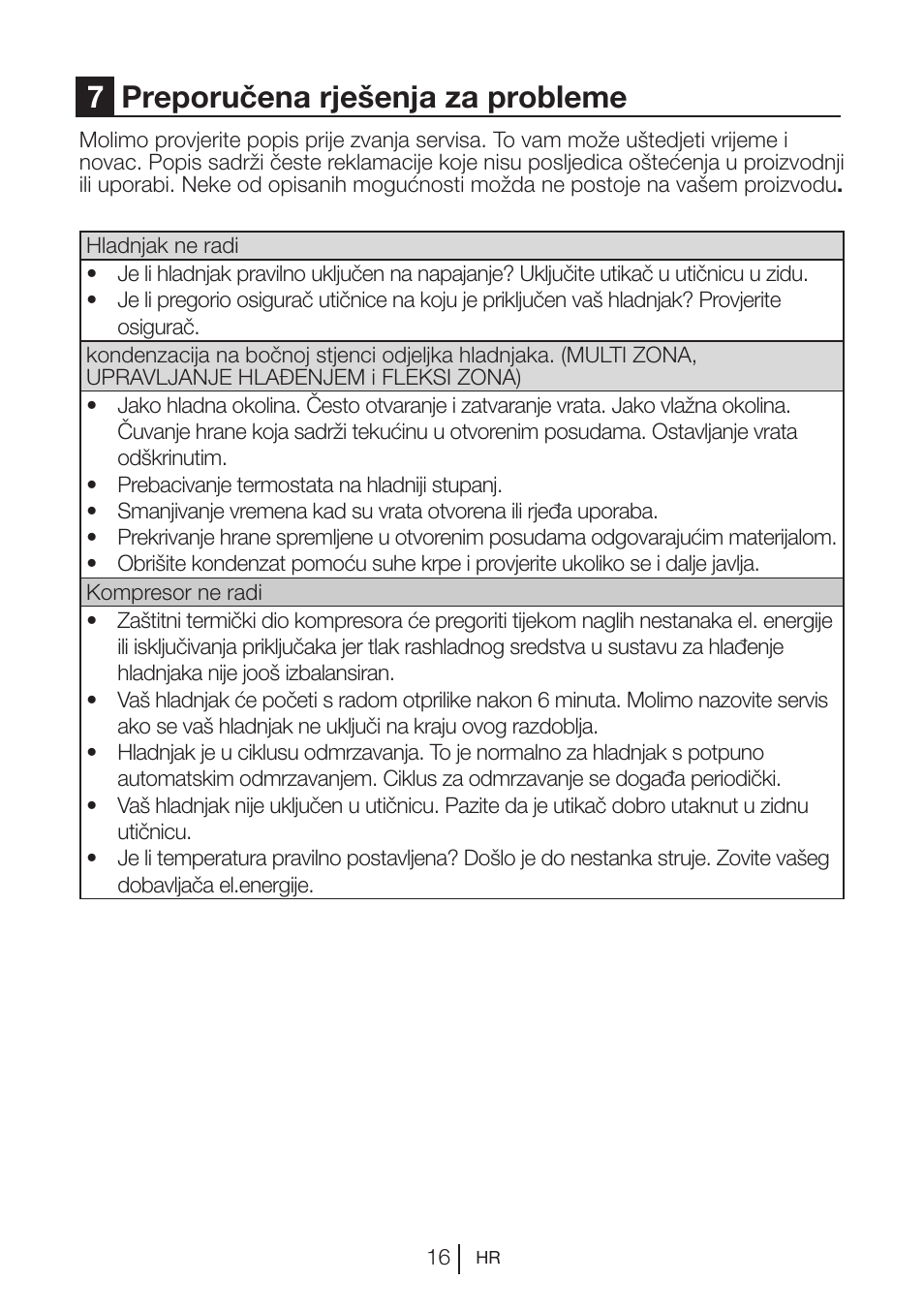 7preporučena rješenja za probleme | Blomberg KSM 9520 X A+ User Manual | Page 211 / 216