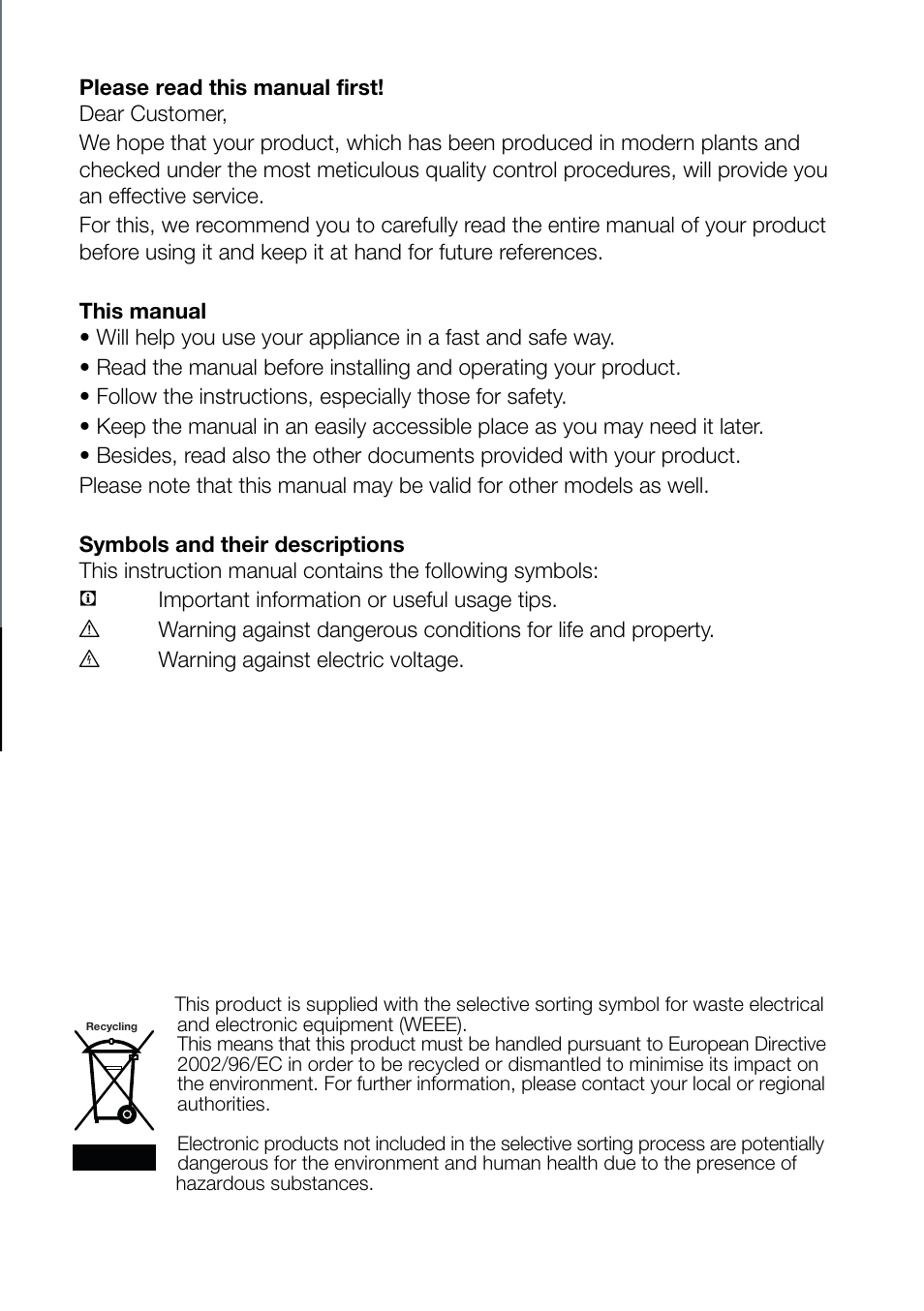 Bedienungsanleitung operating instructions | Blomberg KSM 9520 X A+ User Manual | Page 4 / 216