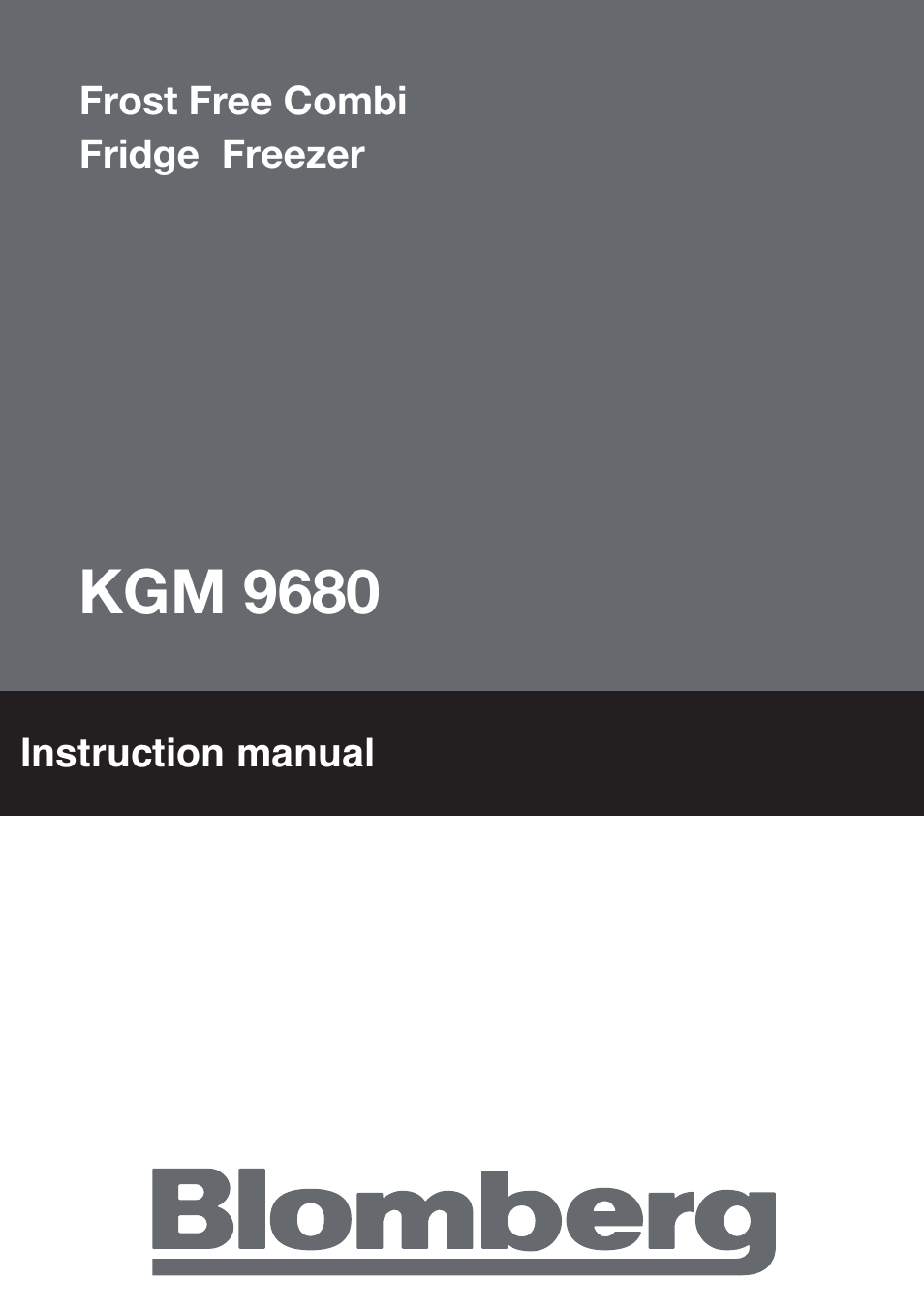 Blomberg KGM 9680 User Manual | 25 pages