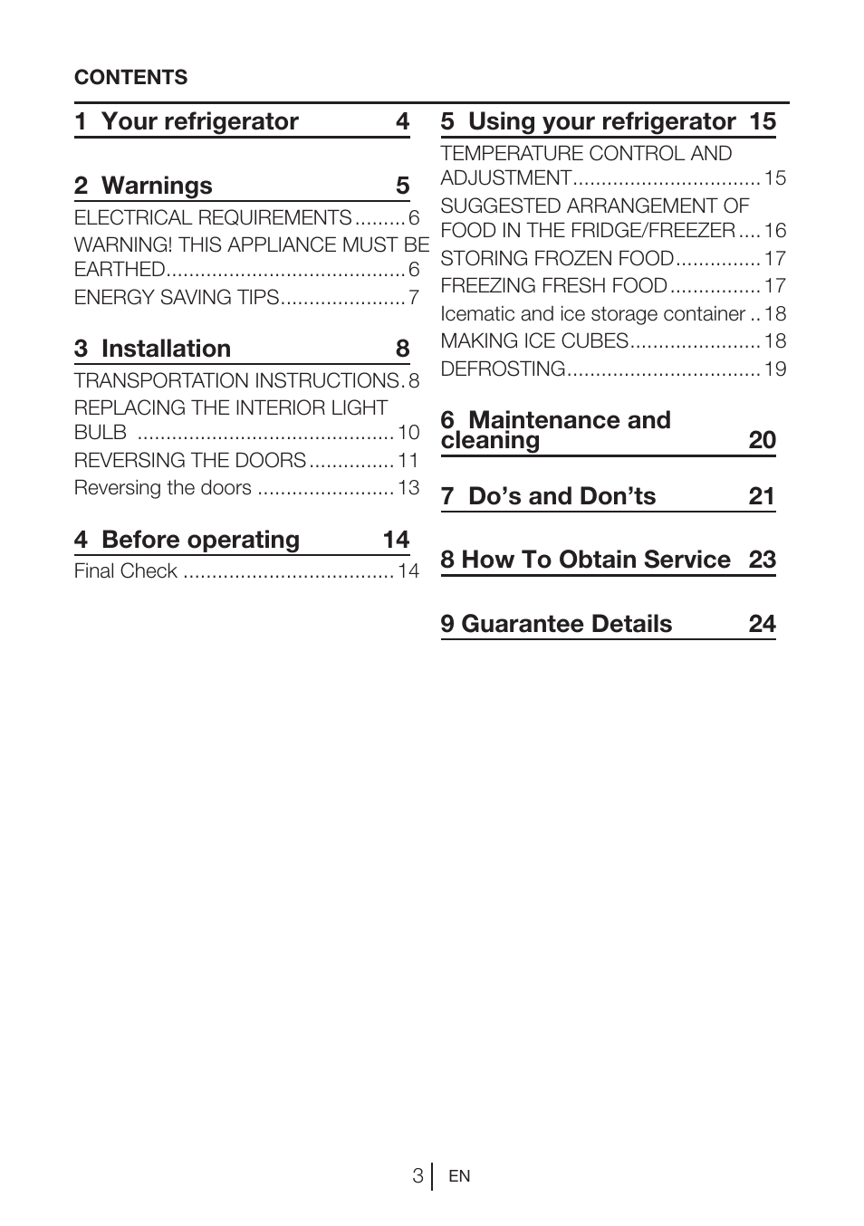 Blomberg KGM 9680 User Manual | Page 3 / 25