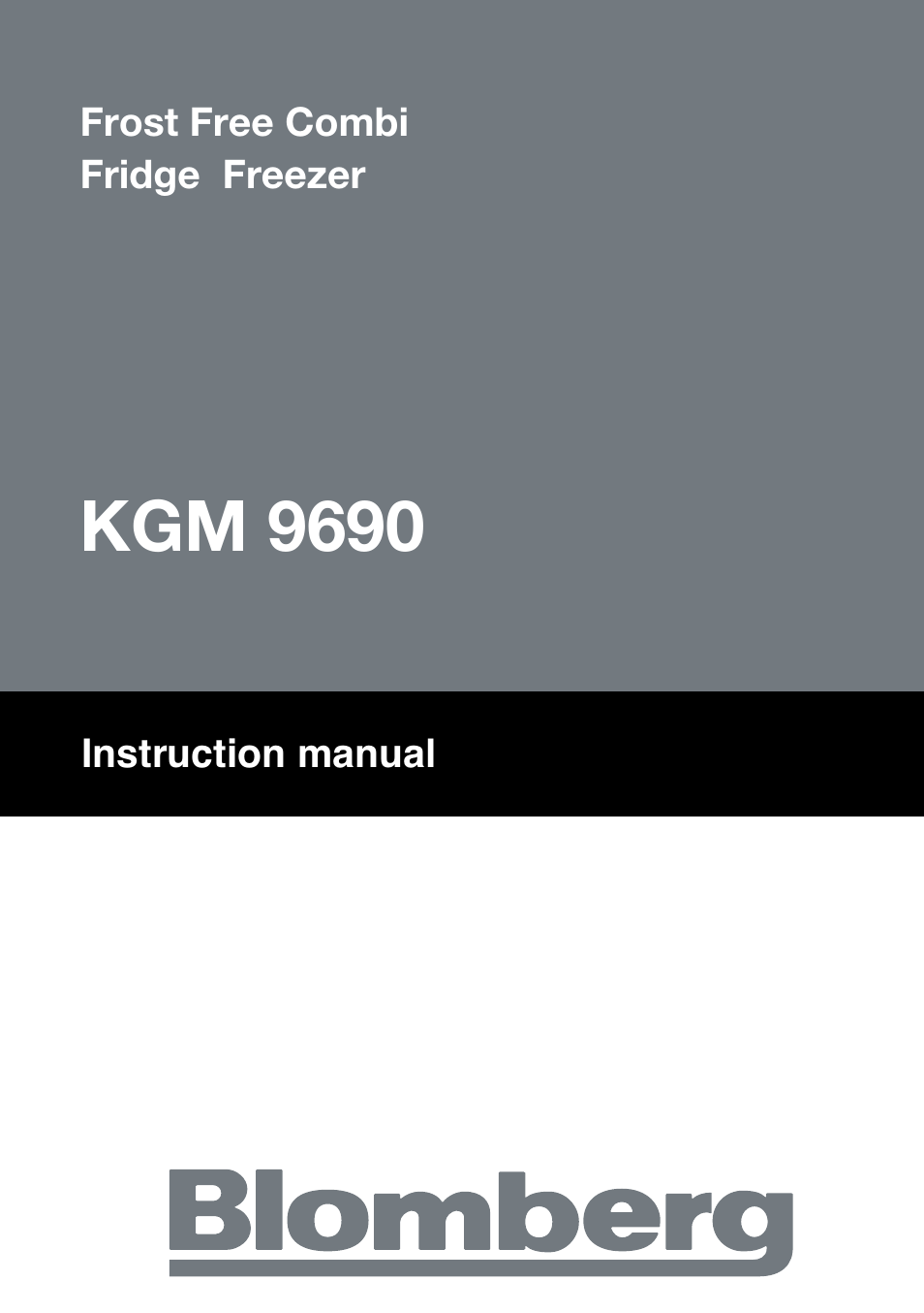 Blomberg KGM 9690 User Manual | 25 pages