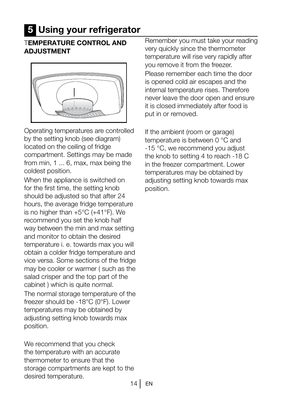 5using your refrigerator | Blomberg KGM 9690 User Manual | Page 15 / 25