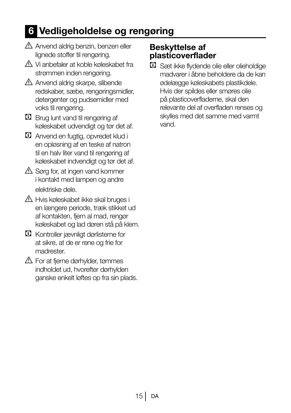 6vedligeholdelse og rengøring | Blomberg KSM 9510 X A+ User Manual | Page 71 / 112