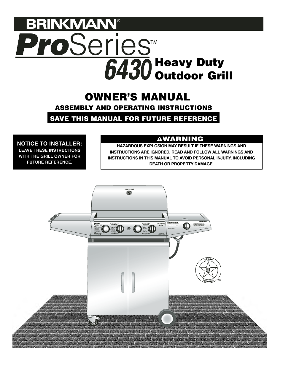 Brinkmann 6430 User Manual | 36 pages