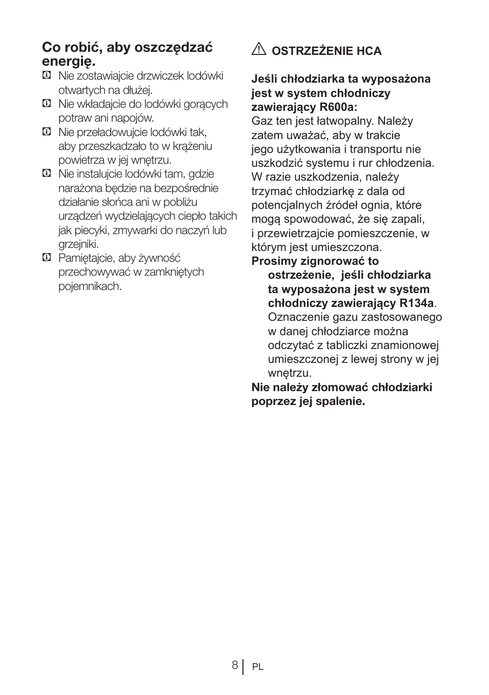 Co robić, aby oszczędzać energię | Blomberg KSM 9640 A+ User Manual | Page 82 / 94
