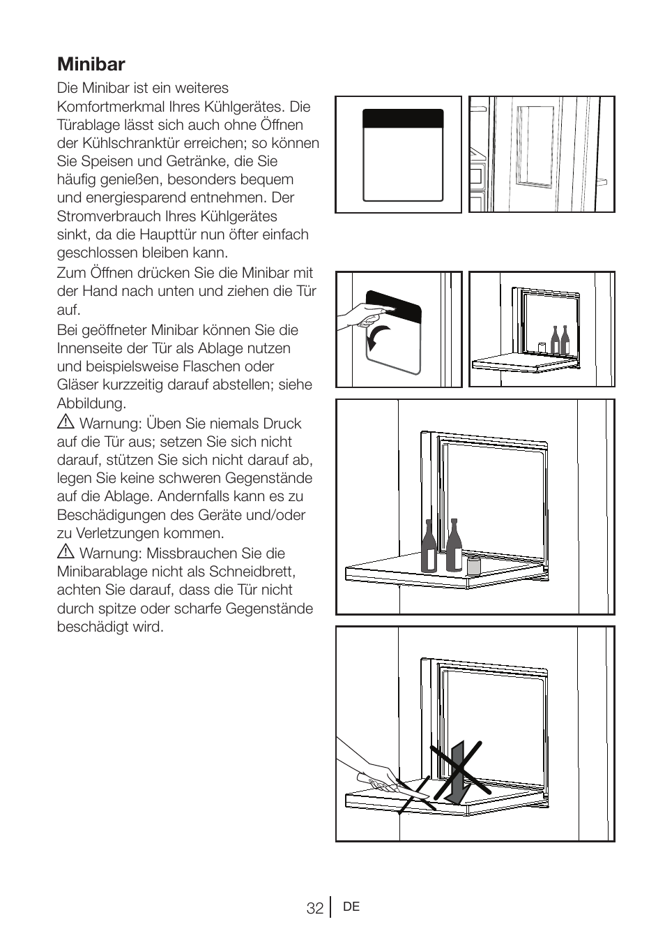 Minibar | Blomberg KWD 9440 X A+ User Manual | Page 106 / 601