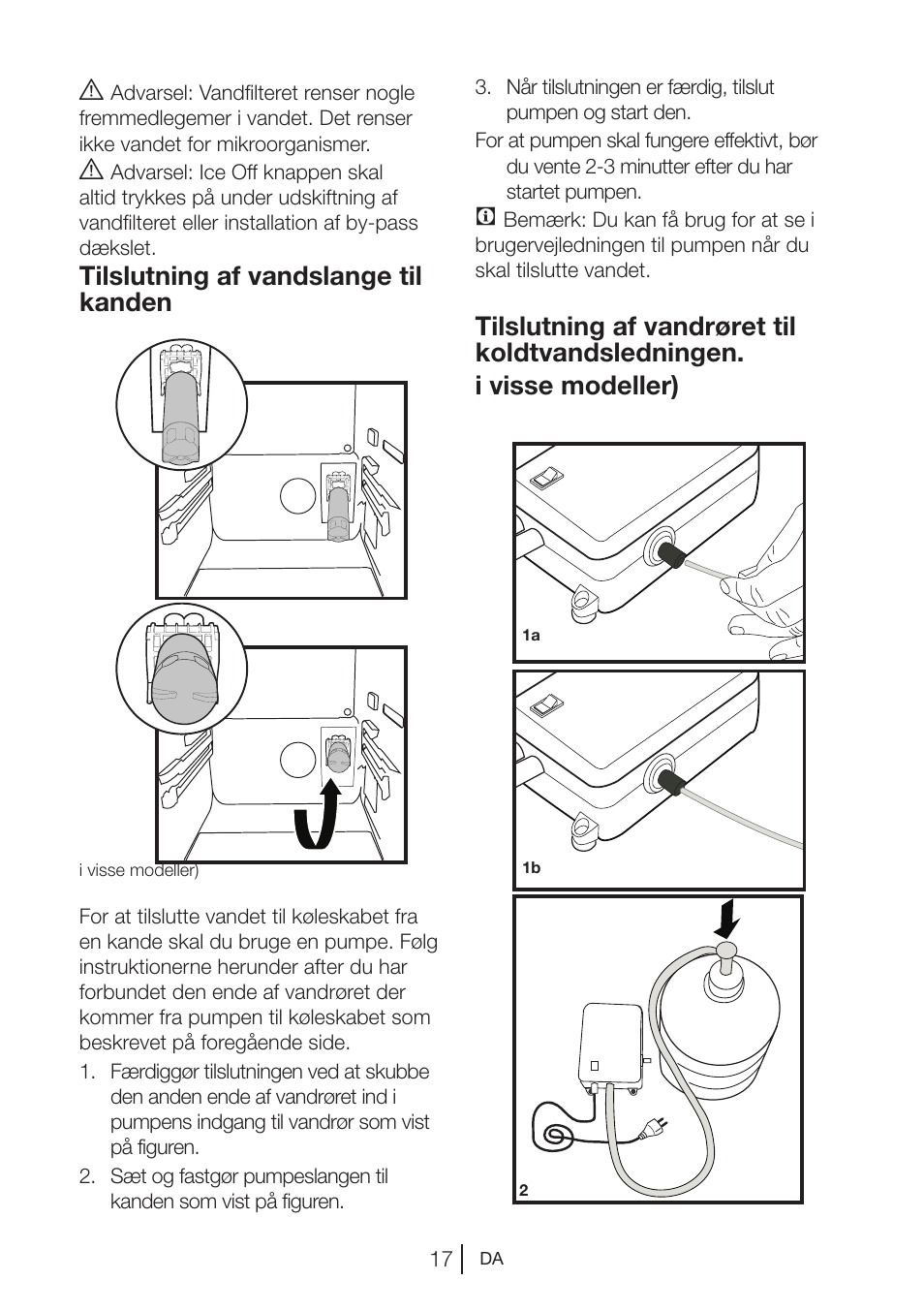 Tilslutning af vandslange til kanden | Blomberg KWD 9440 X A+ User Manual | Page 161 / 601