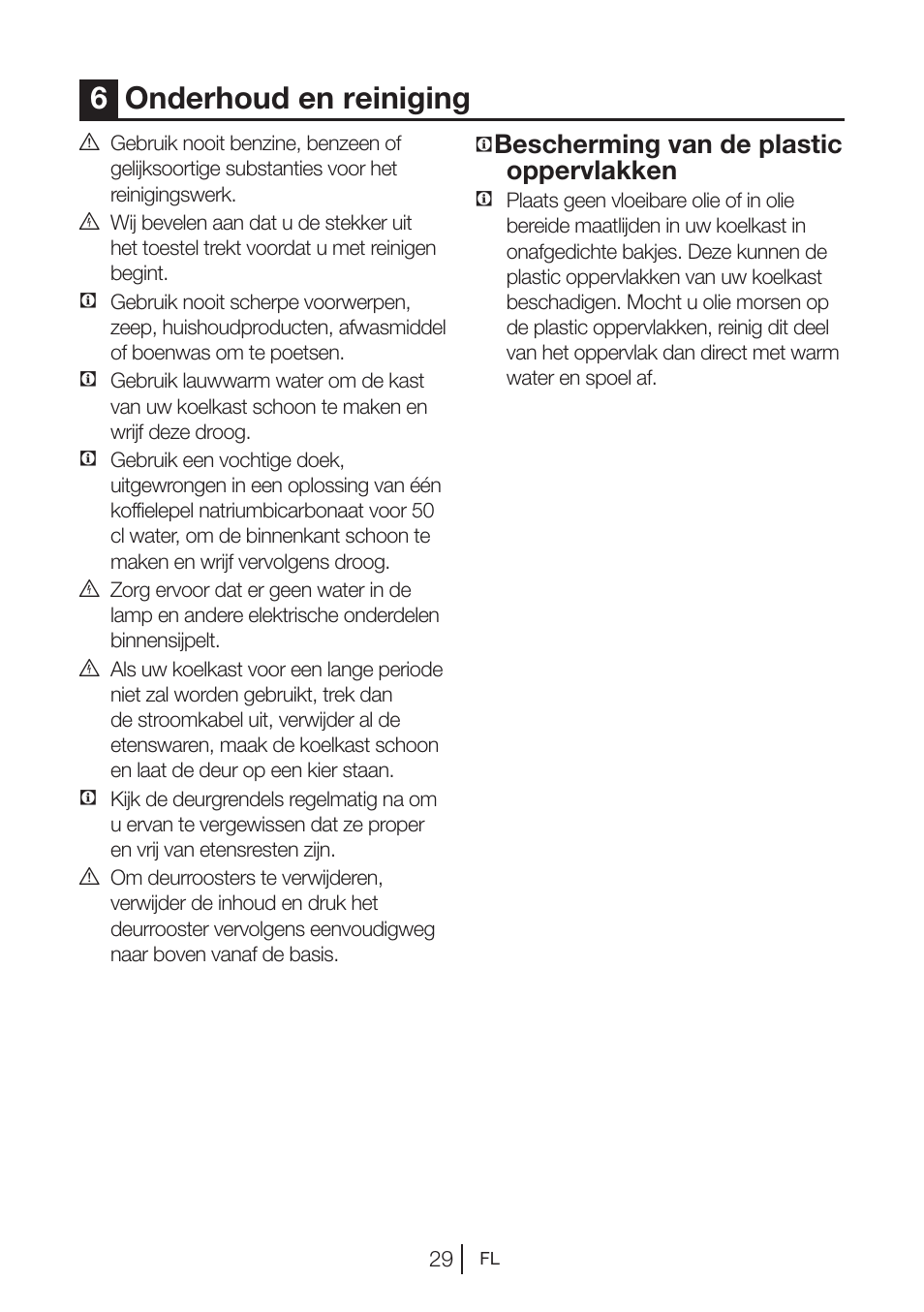 6onderhoud en reiniging, Bescherming van de plastic oppervlakken | Blomberg KWD 9440 X A+ User Manual | Page 243 / 601