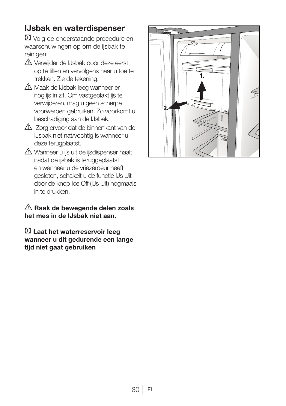 Ijsbak en waterdispenser c | Blomberg KWD 9440 X A+ User Manual | Page 244 / 601