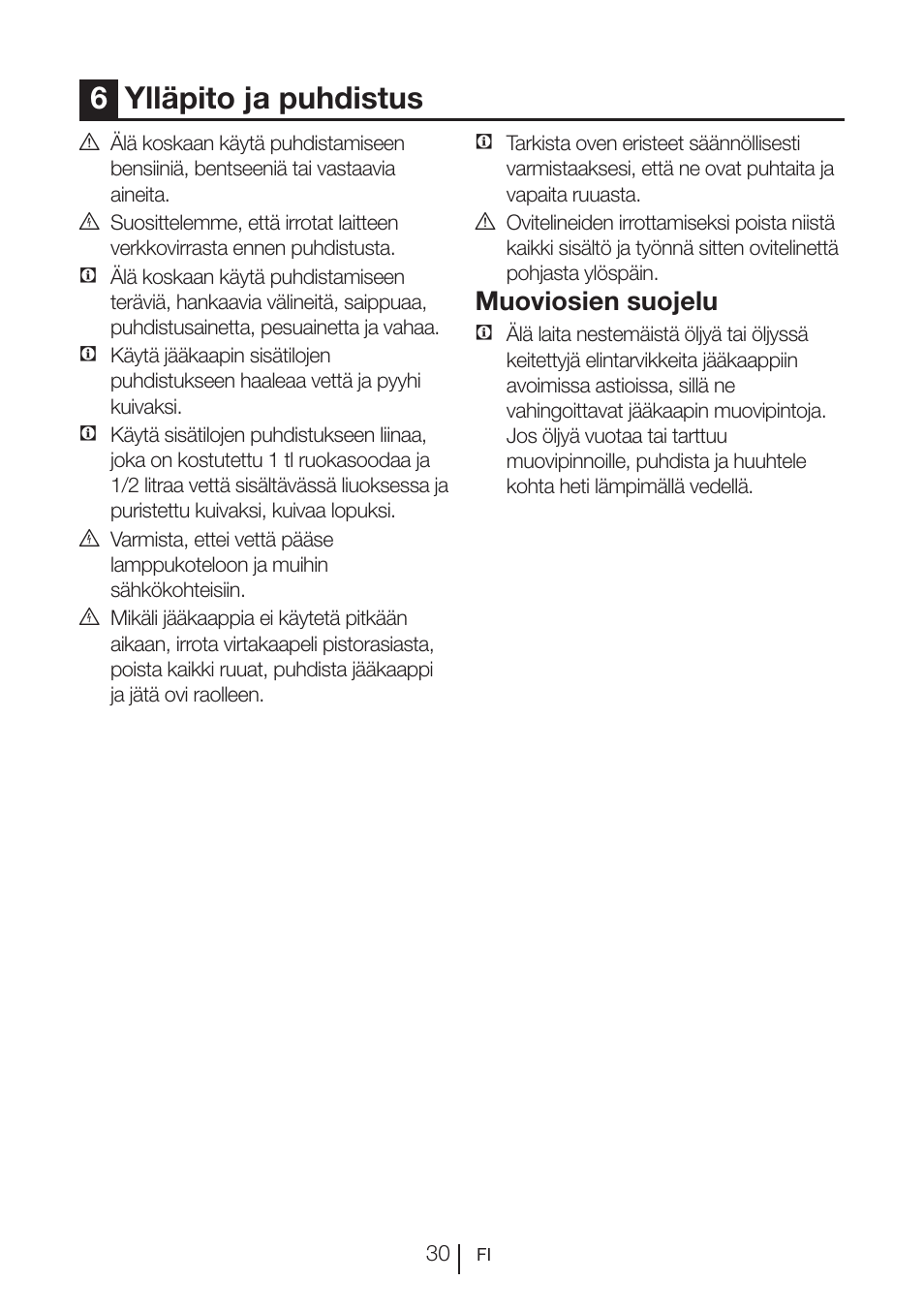 6ylläpito ja puhdistus, Muoviosien suojelu | Blomberg KWD 9440 X A+ User Manual | Page 314 / 601