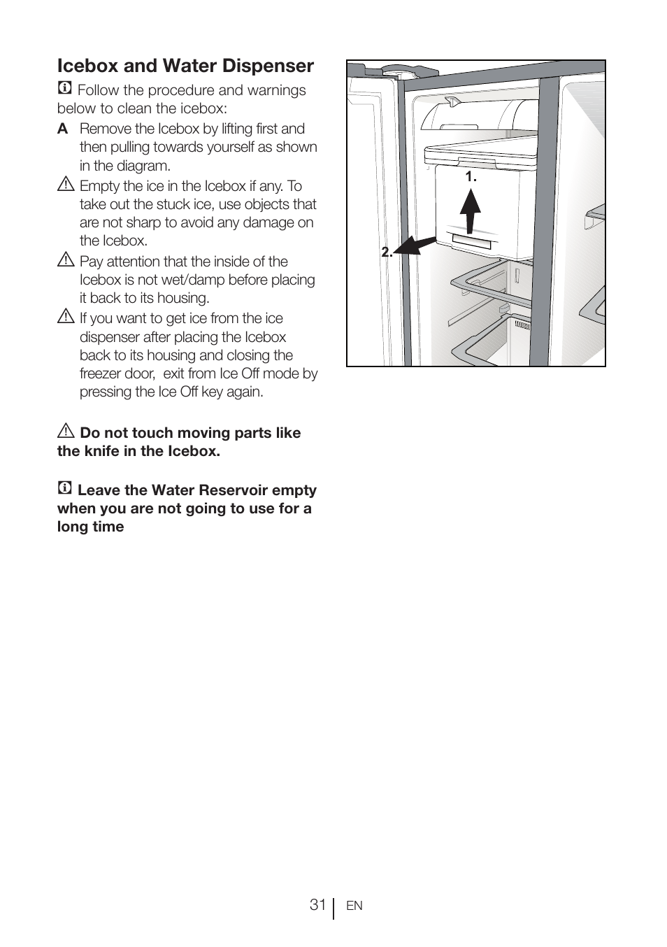 Icebox and water dispenser c | Blomberg KWD 9440 X A+ User Manual | Page 32 / 601