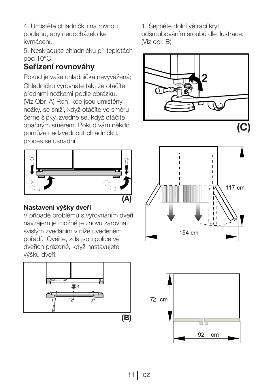 Seřízení rovnováhy, A) (b) | Blomberg KWD 9440 X A+ User Manual | Page 576 / 601