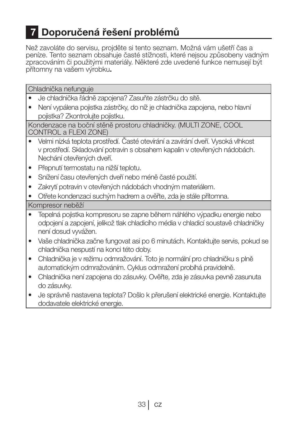 7doporučená řešení problémů | Blomberg KWD 9440 X A+ User Manual | Page 598 / 601