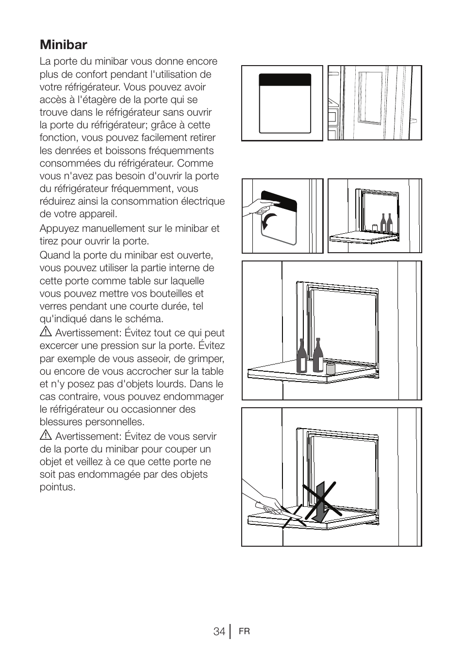 Minibar | Blomberg KWD 9440 X A+ User Manual | Page 70 / 601