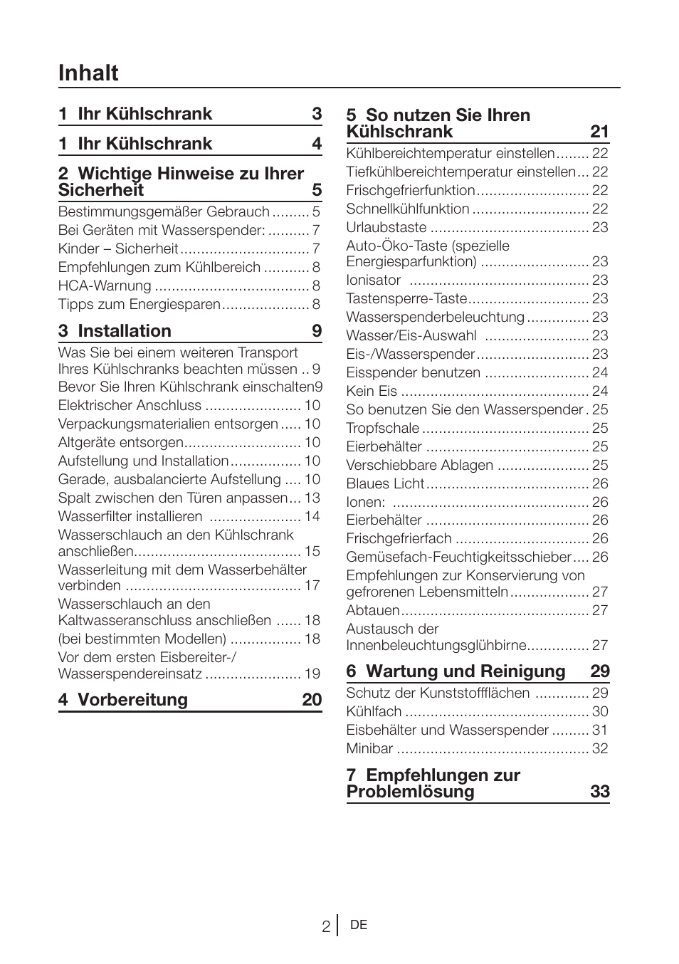 Inhalt | Blomberg KWD 9440 X A+ User Manual | Page 76 / 601