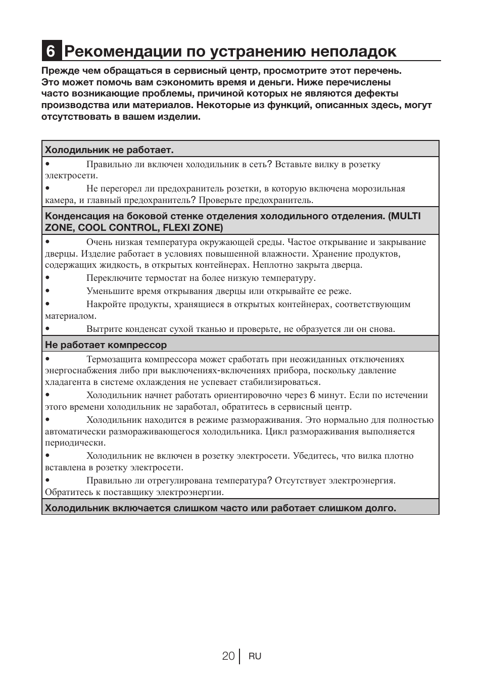 6рекомендации по устранению неполадок | Blomberg KQD 1250 X A++ User Manual | Page 136 / 358