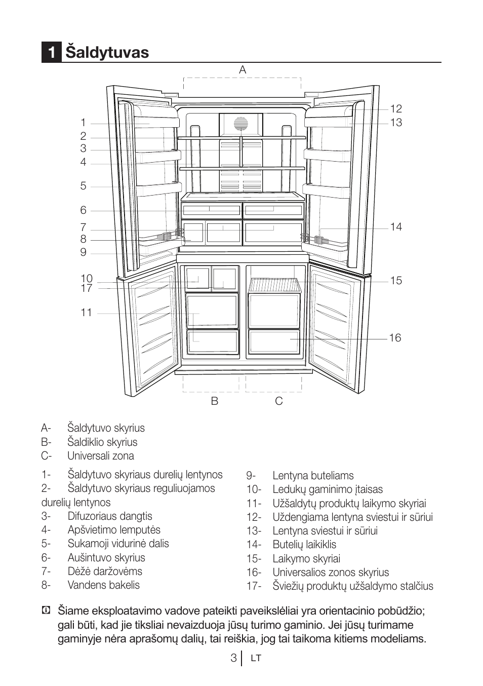 1šaldytuvas | Blomberg KQD 1250 X A++ User Manual | Page 183 / 358