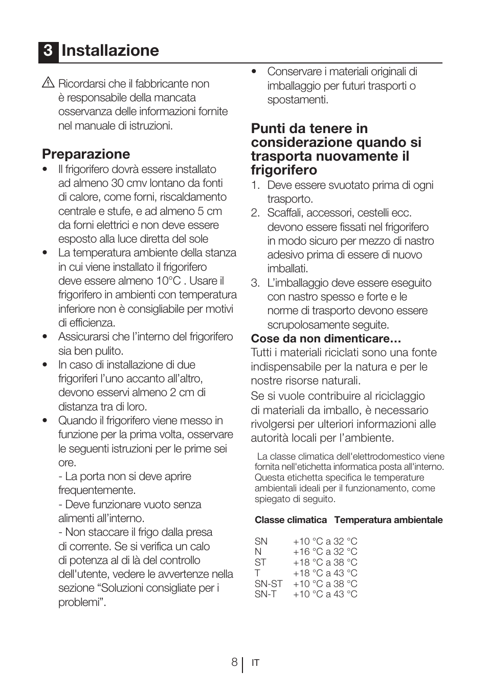 3installazione, Preparazione | Blomberg KQD 1250 X A++ User Manual | Page 276 / 358