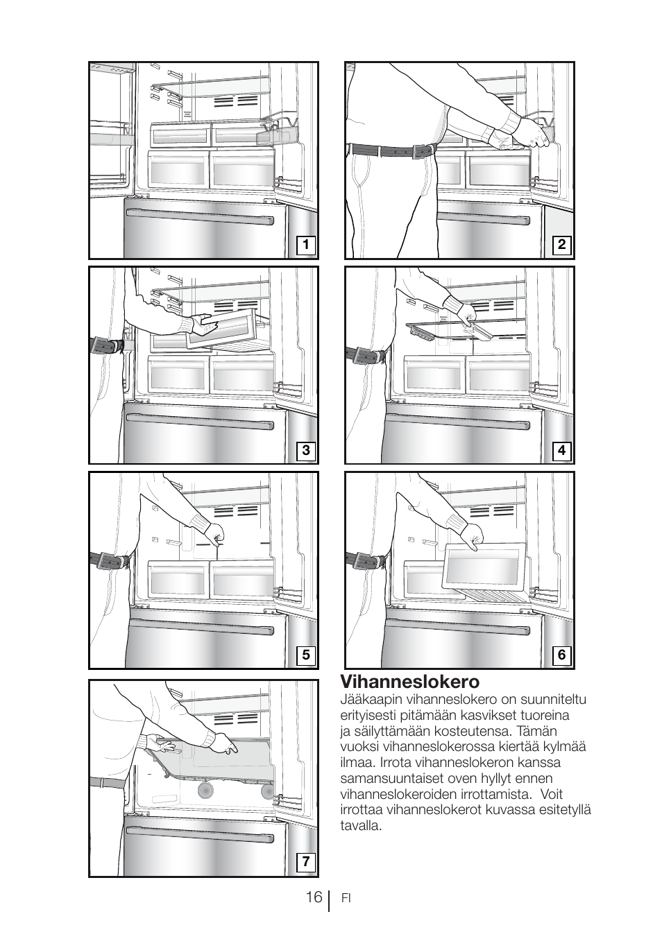 Vihanneslokero | Blomberg KFD 9950 X A+ User Manual | Page 165 / 372